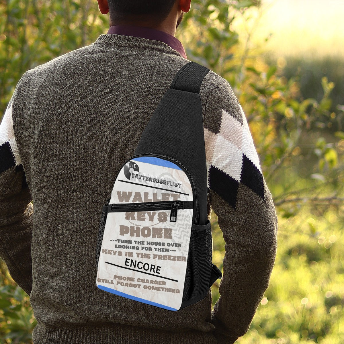 THETATTEREDSETLIST Crossbody Chest Bag