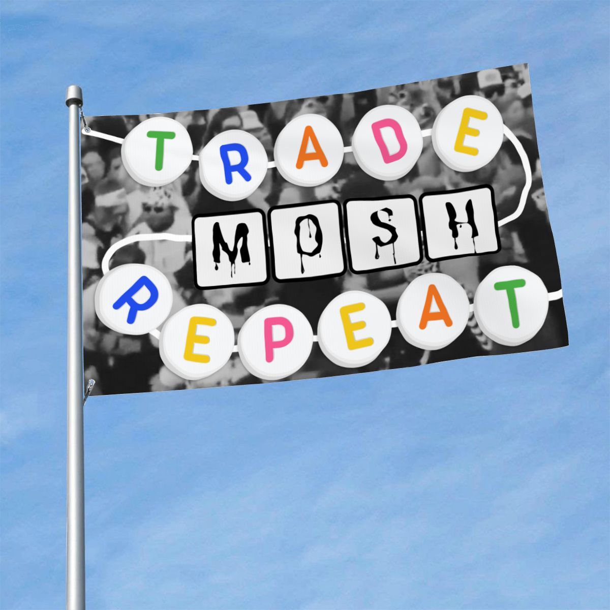 TRADE.MOSH.REPEAT  Single Sided (3:5) FLAG