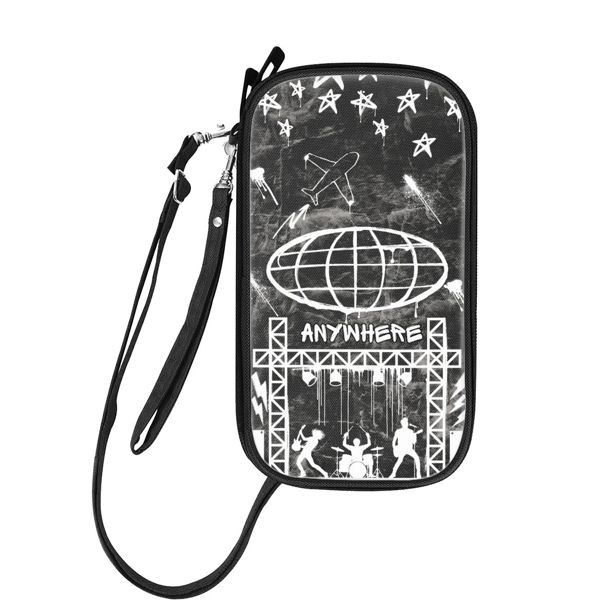 A FAMILY THAT ROCKS TOGETHER STAYS TOGETHER  (Single-Sided Pattern) FAMILY PASSPORT HOLDER