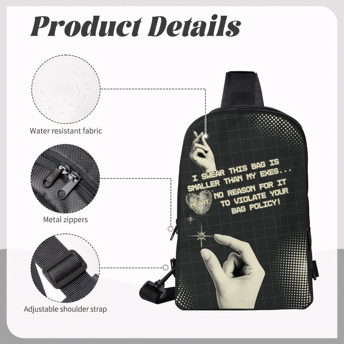 SIZE DOESN'T MATTER... CrossBody Bag