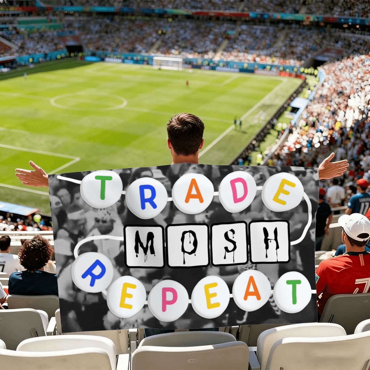 TRADE MOSH REPEAT Wearable Flag Cape
